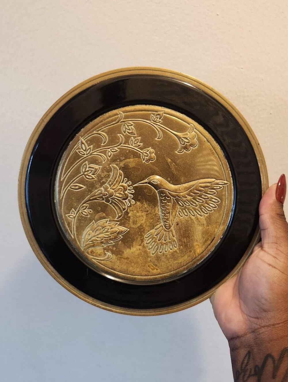 Pretty vintage japanese wall plaque - Picture 1 of 2